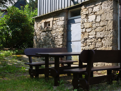 Sitzplatz auf der Gartenterrasse