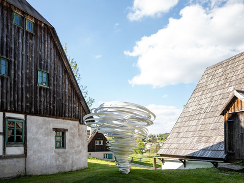 © Alice Aycock, Twister Again, 2022; Courtesy: Galerie Thomas Schulte