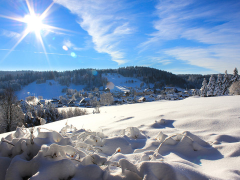Winterlandschaft rund um den Kuhberg