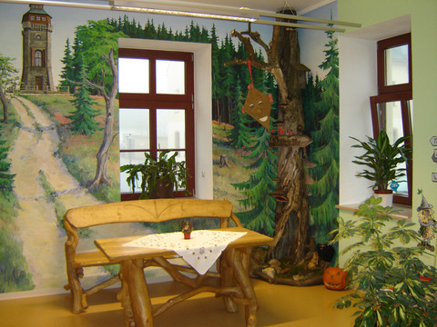 Sitzgruppe im Tourist-Service-Center Eibenstock