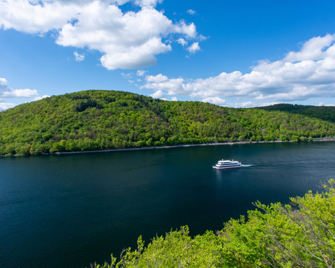 Ausblick vom Baumkronenweg auf den Edersee