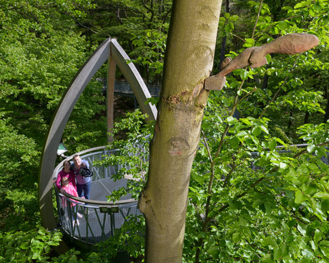 Auf dem Baumkronenweg Edersee
