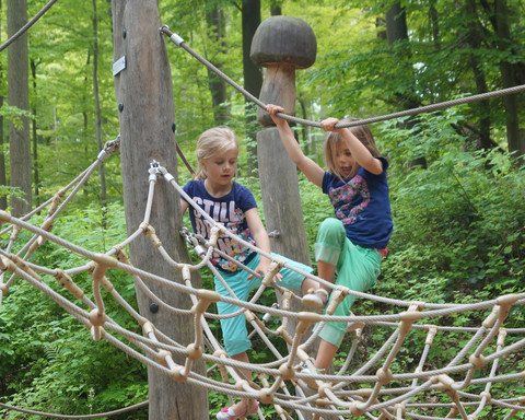 Kletterspaß am "Eichhörnchenpfad" bzw. an Eddis Edersee Erlebnistour