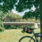 Rast auf dem Mulderadweg
