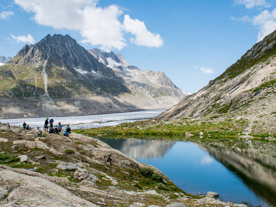 Grosse Drei-Seen-Wanderung: Bettmersee, Blausee, Märjelensee