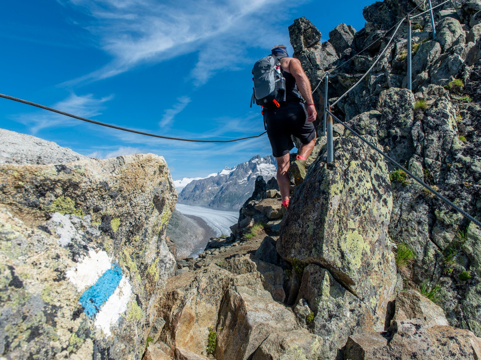 Alpine Wanderung UNESCO-Höhenweg vom Bettmerhorn zum Eggishorn
