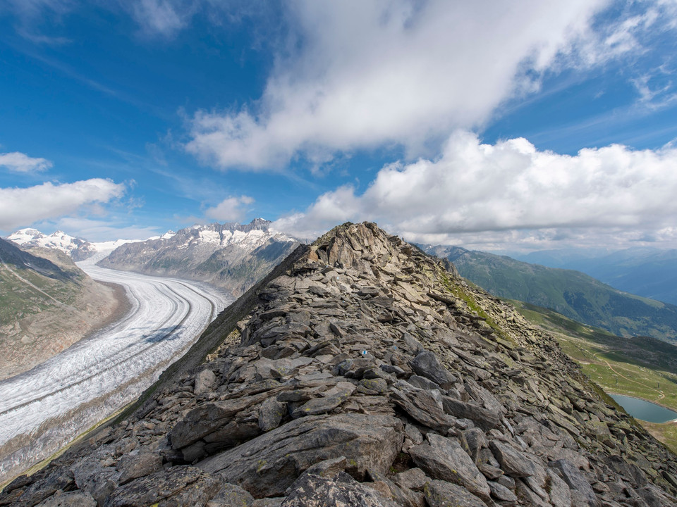 Alpine Wanderung UNESCO-Höhenweg vom Bettmerhorn zum Eggishorn