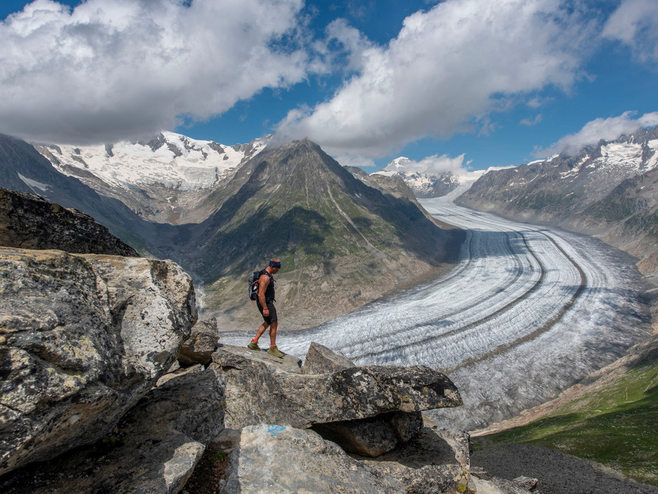 Alpine Wanderung UNESCO-Höhenweg vom Bettmerhorn zum Eggishorn