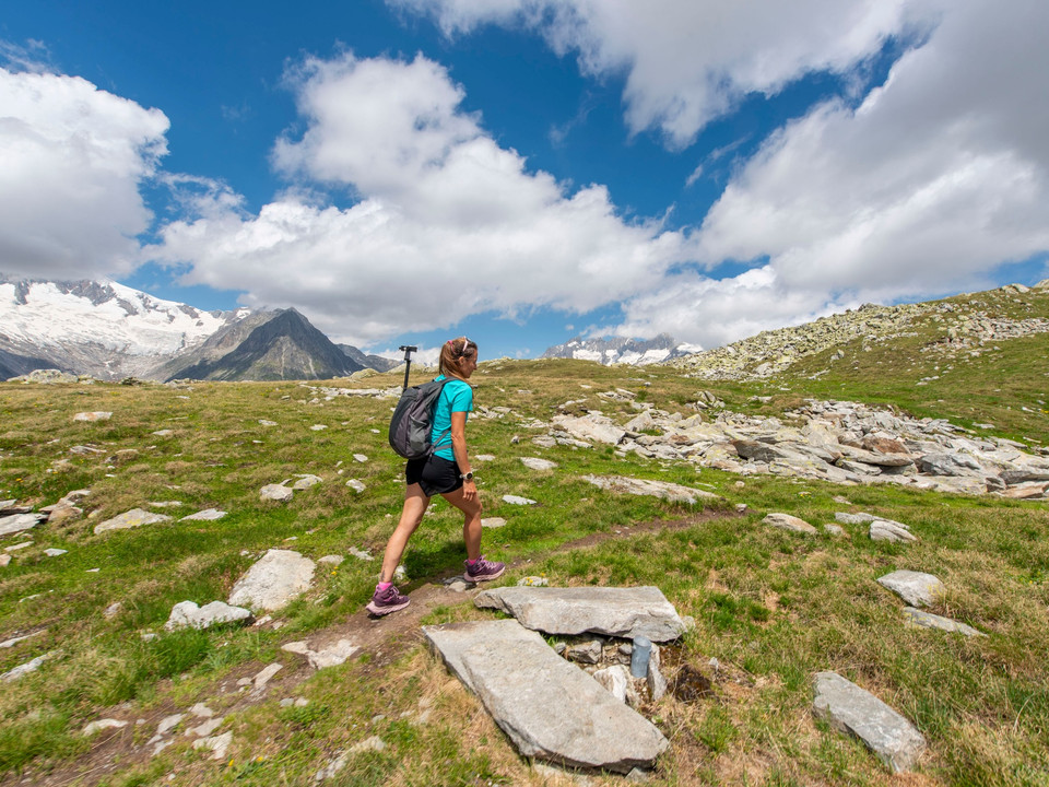 Alpine Wanderung UNESCO-Höhenweg vom Bettmerhorn zum Eggishorn