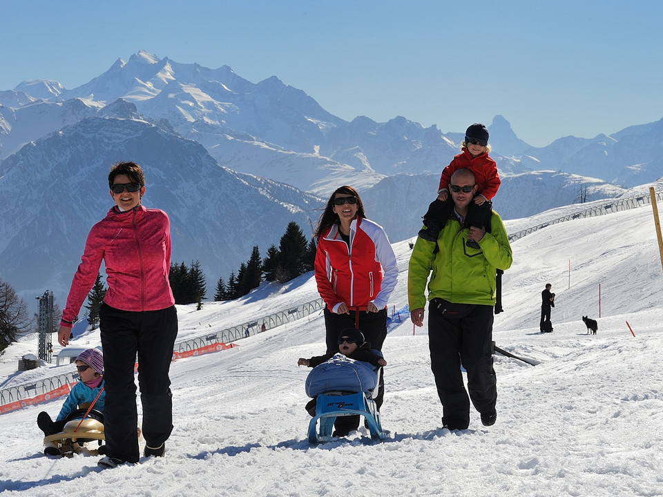 Winterwanderung von der Bettmeralp via Bettmersee, Gopplerlücke zur Riederalp