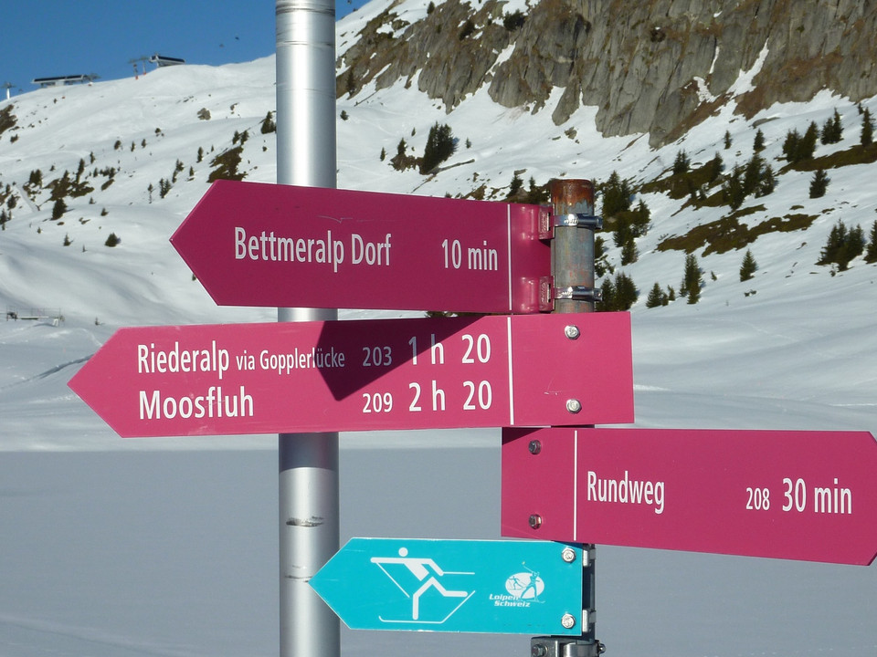 Winterwanderung Rundweg Bettmersee - Alpstallung