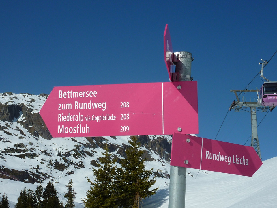 Winterwanderung Rundweg Bettmeralp - Lischa