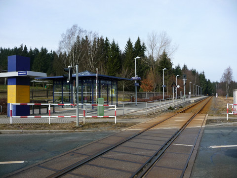 Bahnhaltestelle Floßplatz Muldenberg