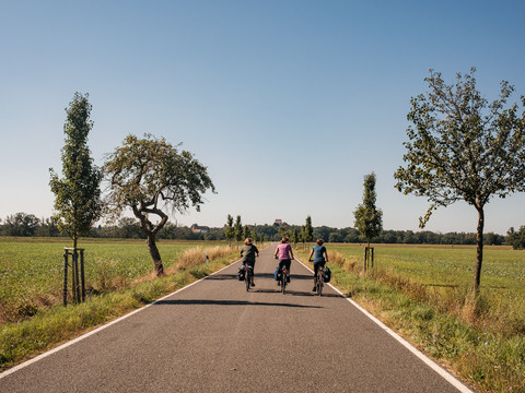 Entspanntes Radfahren bei Tauschwitz