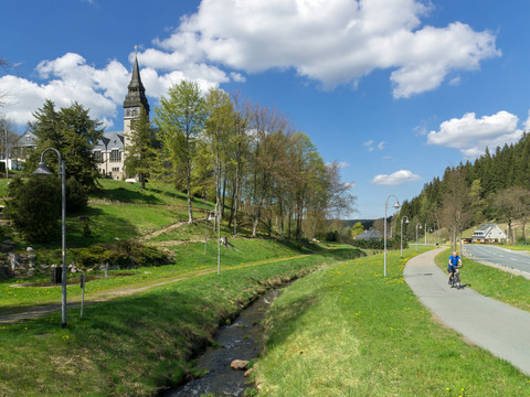 Radweg von Tannenbergsthal nach Klingenthal