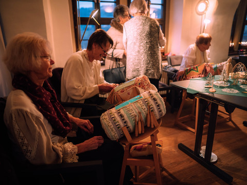 Schauvorführung Klöppeln