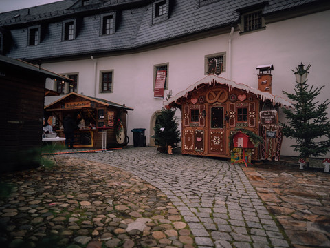 Lebkuchen Haus auf Zschopauer Weihnachtsmarkt