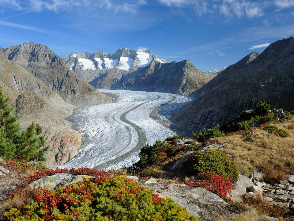 Rundwanderung von der Moosfluh via Märjelensee zur Riederalp