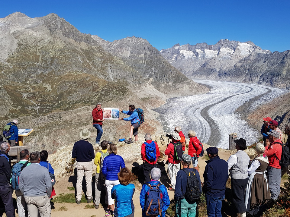 Themenweg Grosser Aletschgletscher im Wandel der Zeit