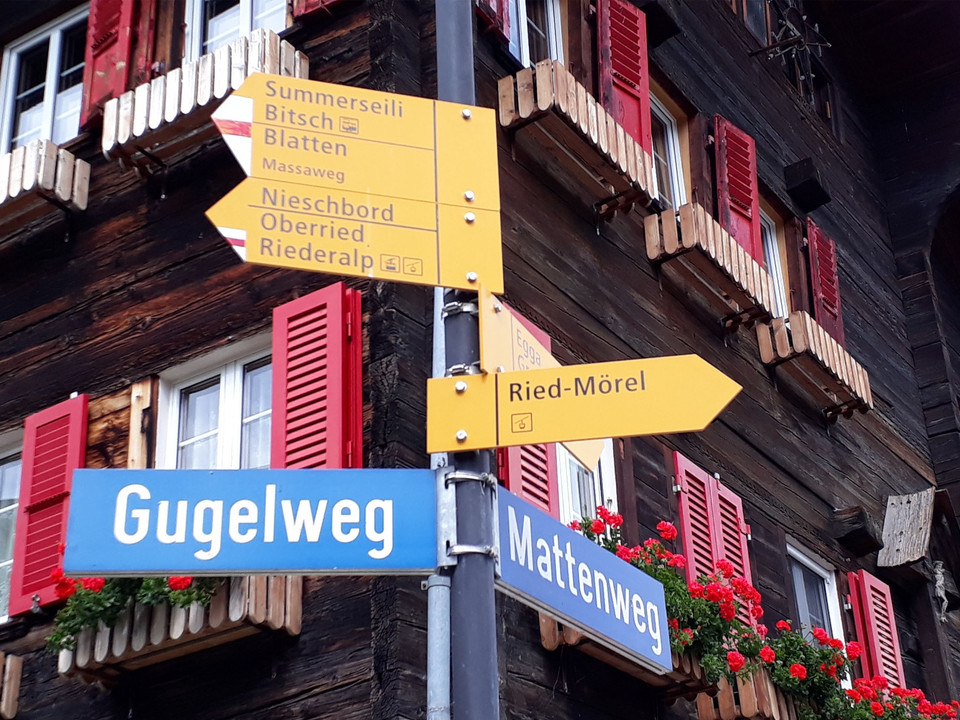 Themenweg Blatten auf dem Massaweg nach Ried-Mörel