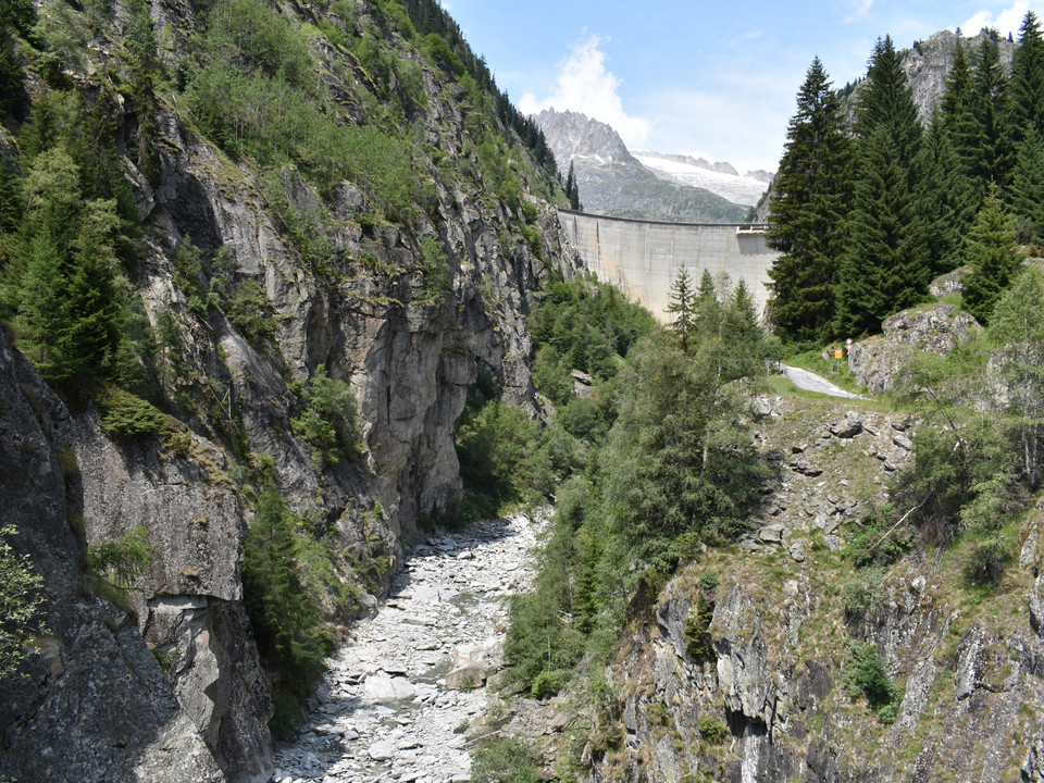 Staudamm in Blatten