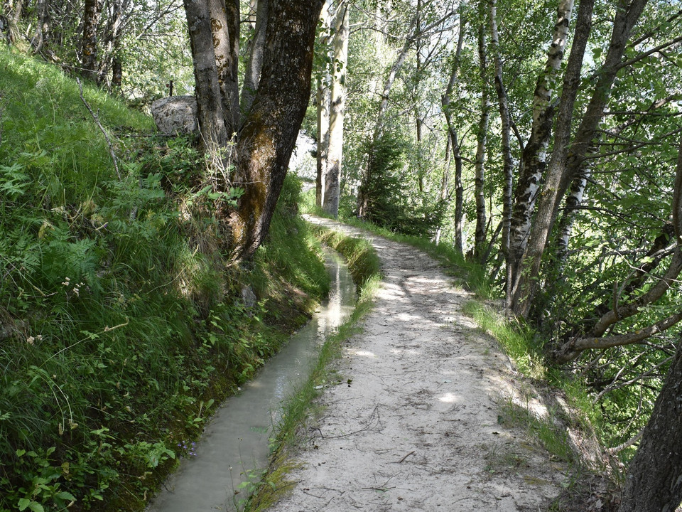 Wanderweg an der Suone