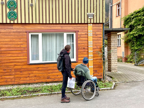 Hochwassermarken der Elbe