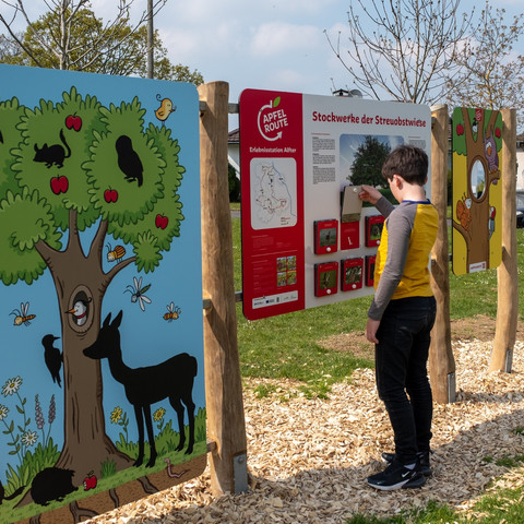 Erlebnisstation Apfelroute, Spielplatz am Wasserturm, ALfter