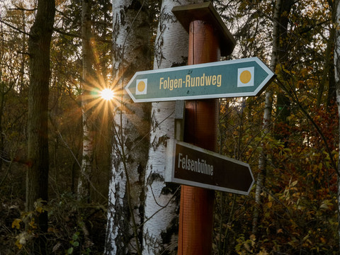 Wegweiser Folgenweg Gohrisch