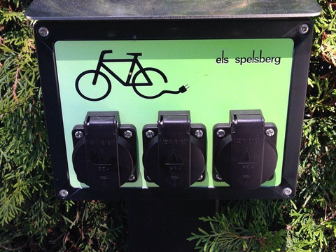 E-Bike-Ladestation am Teichhaus Burkhardtsdorf