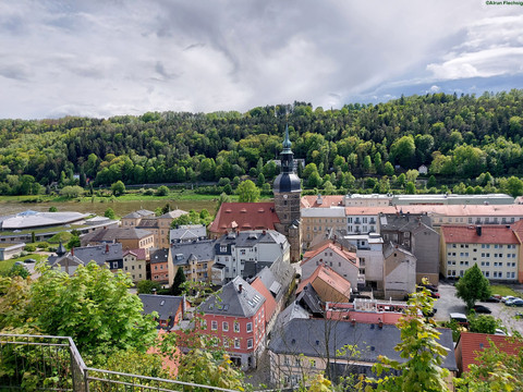 Aussicht auf das schöne Städtchen Bad Schandau