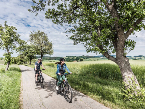 Radfahrer im Aussichtsreich