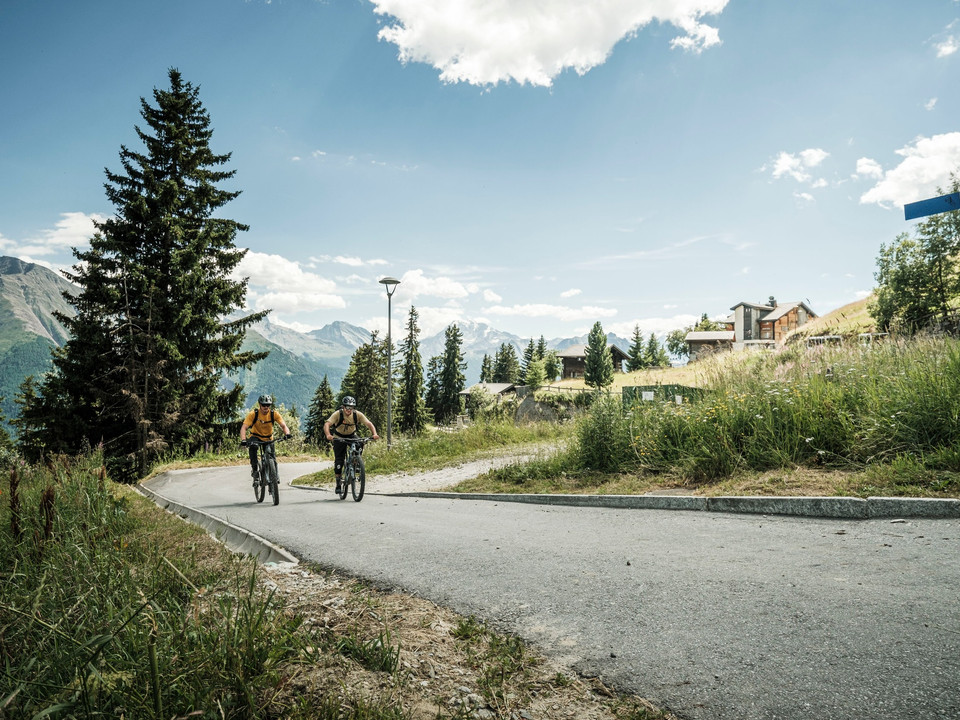 Enduro-Mountainbike in der Aletsch Arena