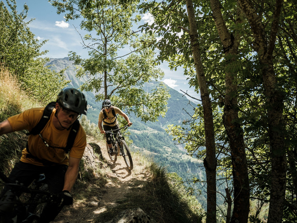 Enduro-Mountainbike in der Aletsch Arena