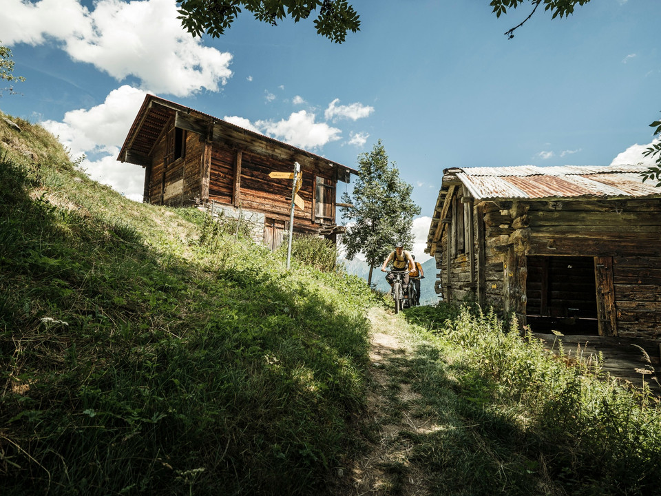 Enduro-Mountainbike in der Aletsch Arena