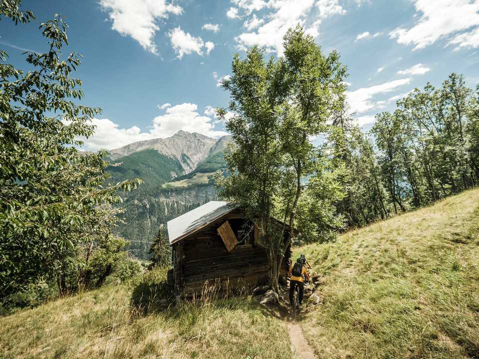Enduro-Mountainbike in der Aletsch Arena