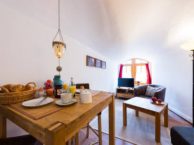 Ferienwohnungen im Zwinger Goslar - Ferienwohnung Burgfee - Esstisch