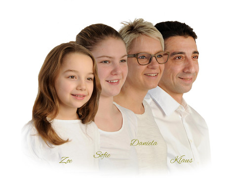 Collage color mit Schrift