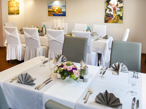 Das modern eingerichteten Restaurant.