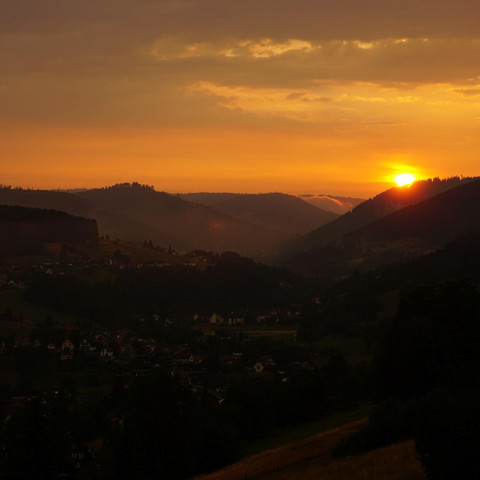 Sonnenuntergang - Pension Garni Talblick