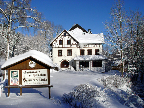 Winter Ansicht Garten