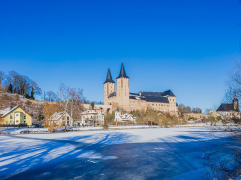 Schloss Rochlitz im Winter