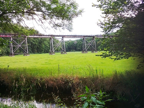 Eisenbahnviadukt übers Pulsnitztal