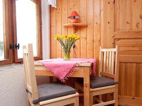 Der Essplatz am Panorama-Fenster