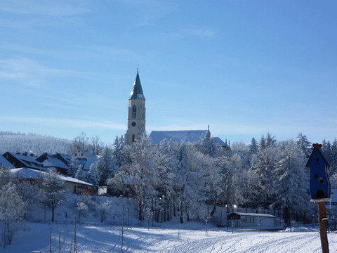 Panorama Oberwiesenthal / Kirche
