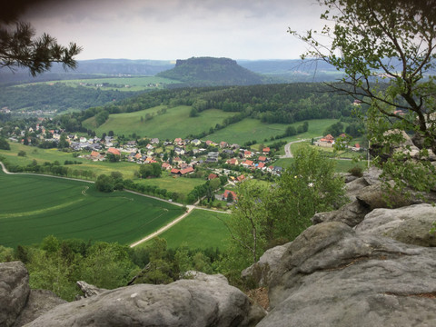 Blick auf den Lilienstein