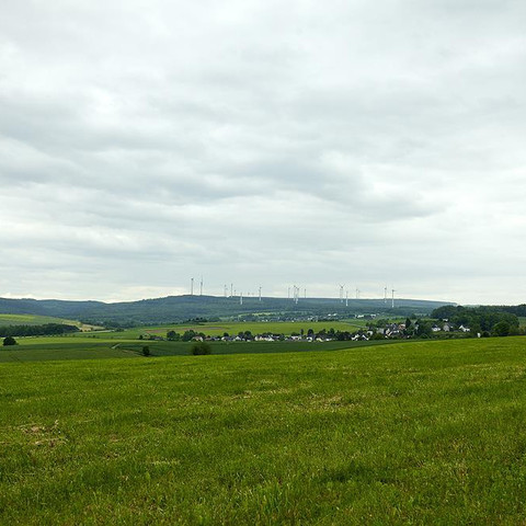 Aussicht über die Höhen des Westerwaldes