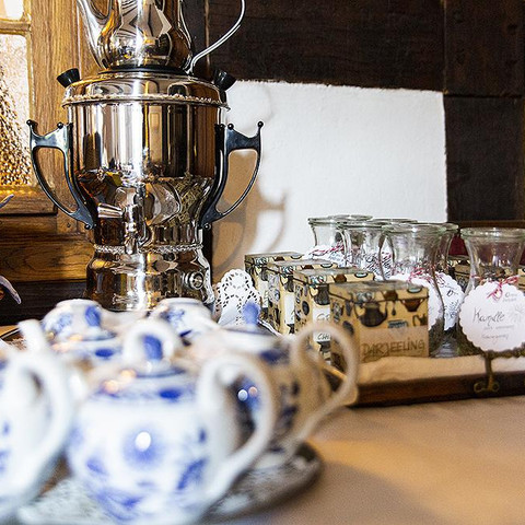 Teestation Frühstücksbuffet