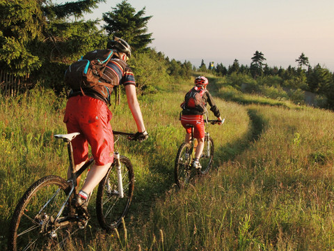 Mountainbiken im Erzgebirge