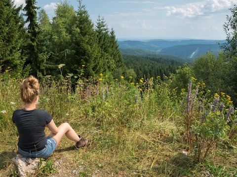 Schneckensteinhalde mit Panoramblick